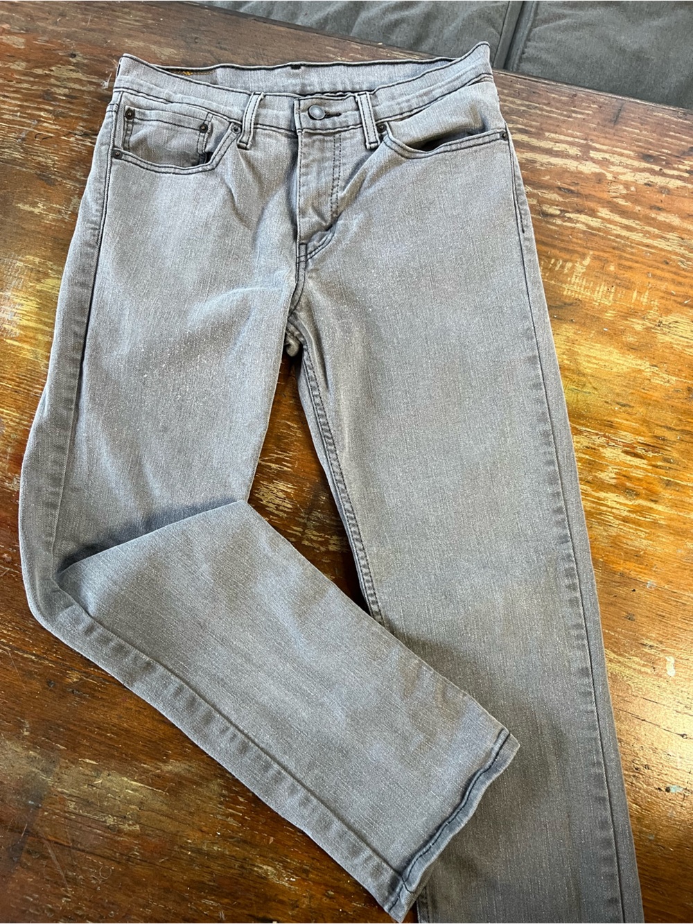 Gray Levi’s 511 Slim Stretch Jeans 31/30